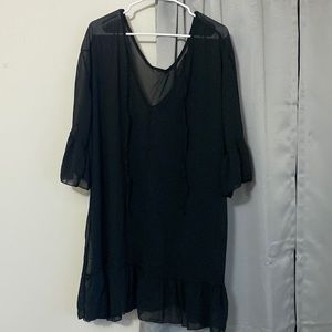 Black swimsuit cover up